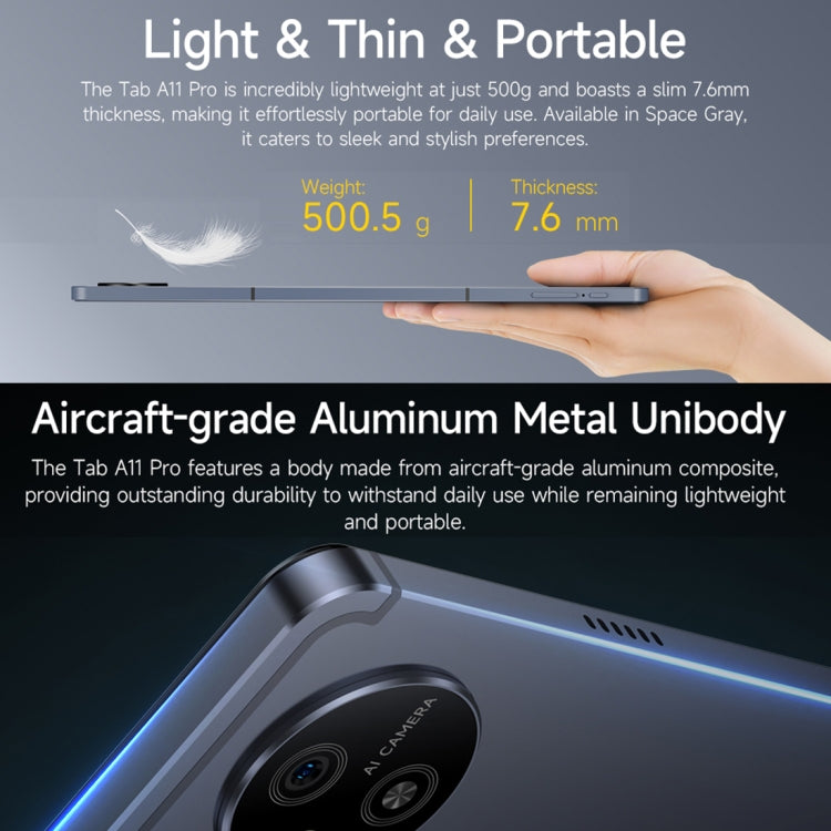 Ulefone Tab A11 Pro Tablet PC, 11 inch Android 14 MediaTek Helio G99 Octa Core 4G Network, EU Plug, 8GB+128GB