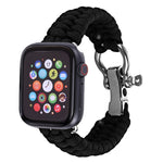 For Apple Watch Series 5 & 4 44mm / 3 & 2 & 1 42mm Umbrella Cord Nylon Braided Strap, 5 & 4 44mm / 3 & 2 & 1 42mm