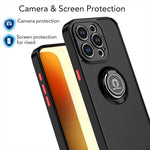 Q Shadow 1 Series TPU + PC Phone Case with Ring, For iPhone 16 Pro, For iPhone 16 Plus, For iPhone 15 Pro Max, For iPhone 15 Pro, For iPhone 15 Plus, For iPhone 15