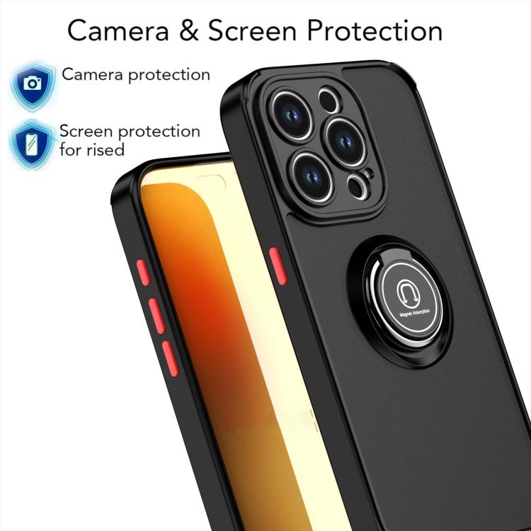 Q Shadow 1 Series TPU + PC Phone Case with Ring, For iPhone 16 Pro, For iPhone 16 Plus, For iPhone 15 Pro Max, For iPhone 15 Pro, For iPhone 15 Plus, For iPhone 15