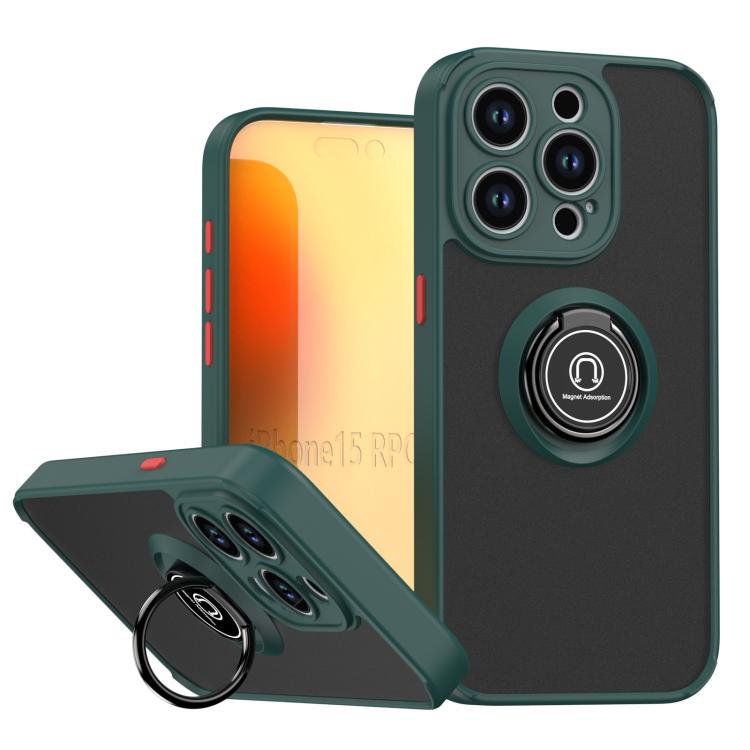 Q Shadow 1 Series TPU + PC Phone Case with Ring, For iPhone 16 Pro, For iPhone 16 Plus, For iPhone 15 Pro Max, For iPhone 15 Pro, For iPhone 15 Plus, For iPhone 15