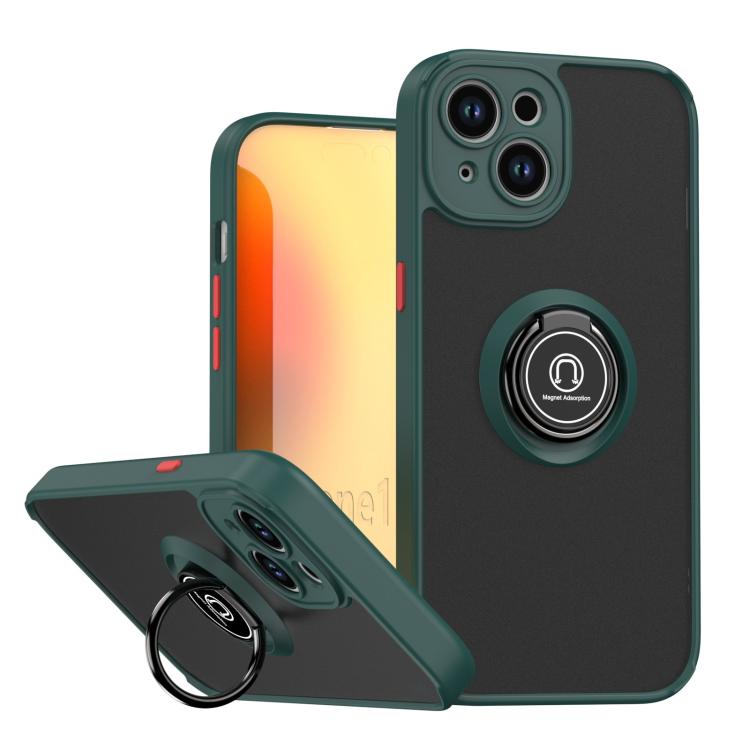 Q Shadow 1 Series TPU + PC Phone Case with Ring, For iPhone 16 Pro, For iPhone 16 Plus, For iPhone 15 Pro Max, For iPhone 15 Pro, For iPhone 15 Plus, For iPhone 15