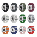 Ocean Dual Silver Buckle Silicone Watch Band, For Samsung Galaxy Watch Ultra 47mm / Ultra 2025