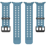 Ocean Dual Silver Buckle Silicone Watch Band, For Samsung Galaxy Watch Ultra 47mm / Ultra 2025