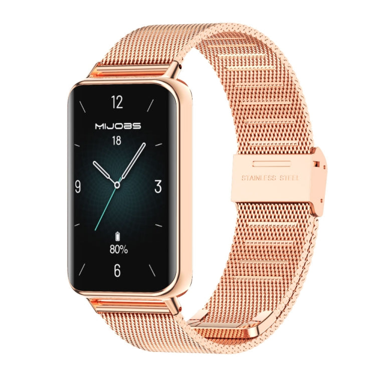 MIJOBS Milan Buckle Stainless Steel Watch Band, For Honor Band 10 / 9