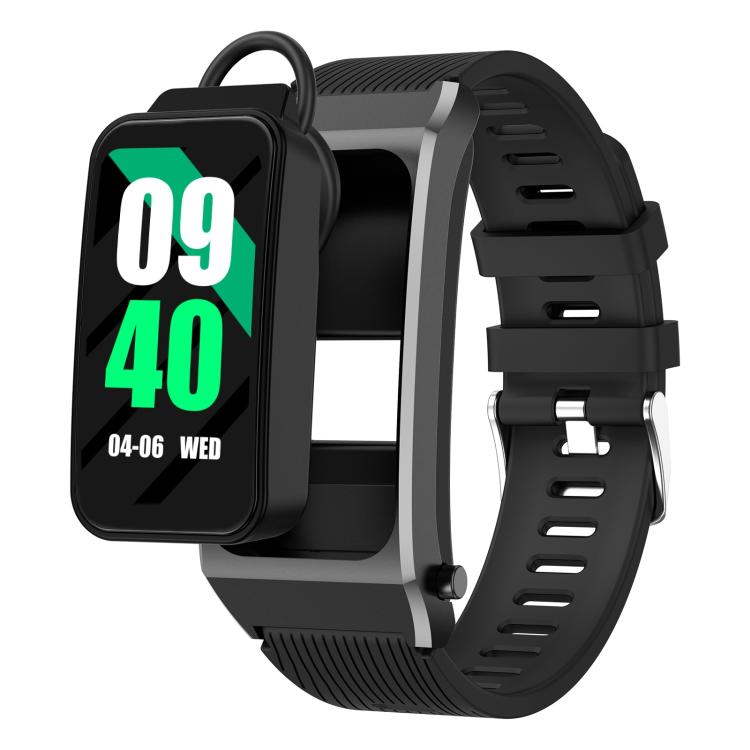 B7 Pro 1.5 inch 2 in 1 Bluetooth Earphone Silicone Strap Smart Watch, Support Heart Rate / Sleep Monitoring