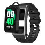 B7 Pro 1.5 inch 2 in 1 Bluetooth Earphone Silicone Strap Smart Watch, Support Heart Rate / Sleep Monitoring