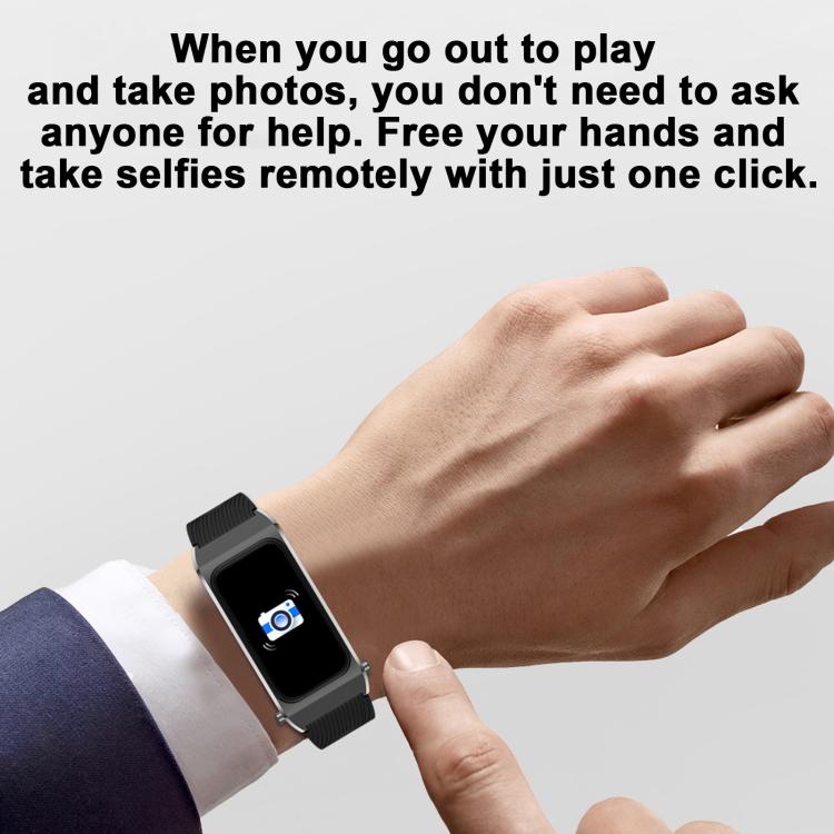 B7 Pro 1.5 inch 2 in 1 Bluetooth Earphone Silicone Strap Smart Watch, Support Heart Rate / Sleep Monitoring