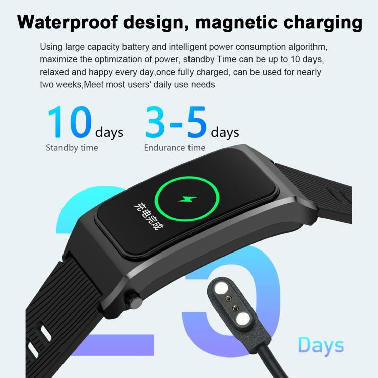 B7 Pro 1.5 inch 2 in 1 Bluetooth Earphone Silicone Strap Smart Watch, Support Heart Rate / Sleep Monitoring