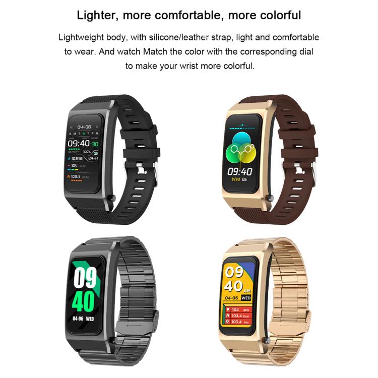 B7 Pro 1.5 inch 2 in 1 Bluetooth Earphone Silicone Strap Smart Watch, Support Heart Rate / Sleep Monitoring