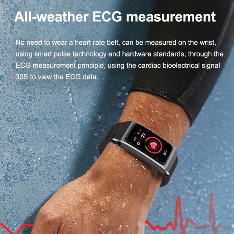 B7 Pro 1.5 inch 2 in 1 Bluetooth Earphone Silicone Strap Smart Watch, Support Heart Rate / Sleep Monitoring