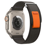 Dual-Section Loop Nylon Watch Band, For Apple Watch Ultra 2 49mm, For Apple Watch Series 9 45mm