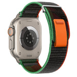 Dual-Section Loop Nylon Watch Band, For Apple Watch Ultra 2 49mm, For Apple Watch Series 9 45mm