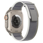 Dual-Section Loop Nylon Watch Band, For Apple Watch Series 9 41mm, For Apple Watch Ultra 49mm