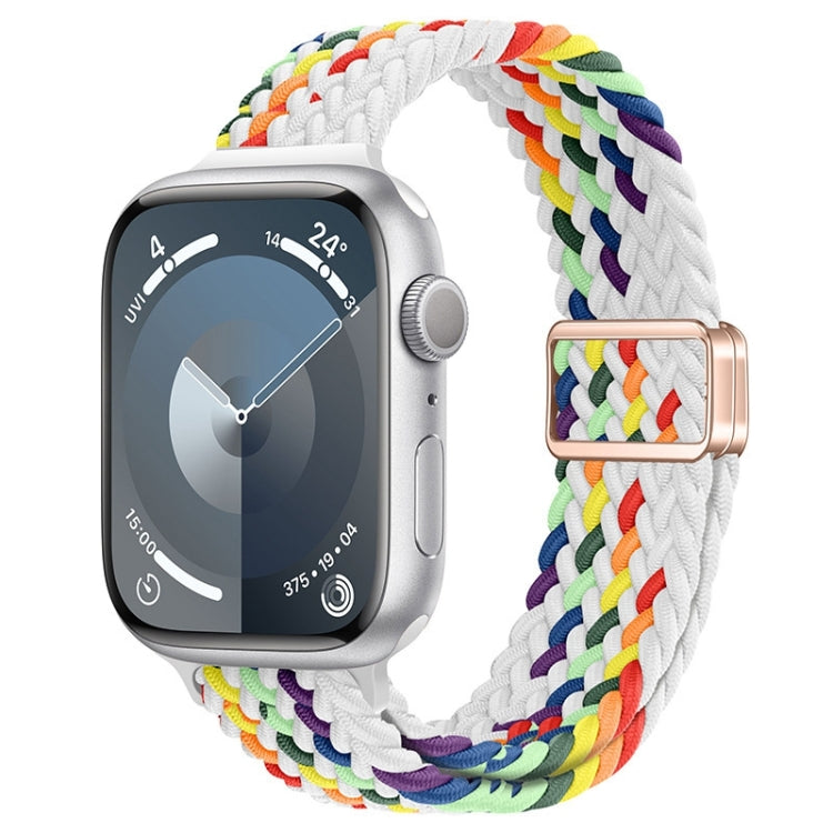 Slim Magnetic Buckle Nylon Braided Watch Band, For Apple Watch SE 2023 44mm, For Apple Watch SE 2023 40mm