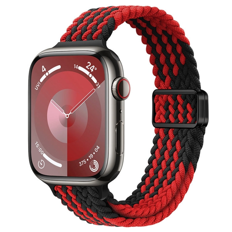 Slim Magnetic Buckle Nylon Braided Watch Band, For Apple Watch SE 2023 44mm, For Apple Watch SE 2023 40mm