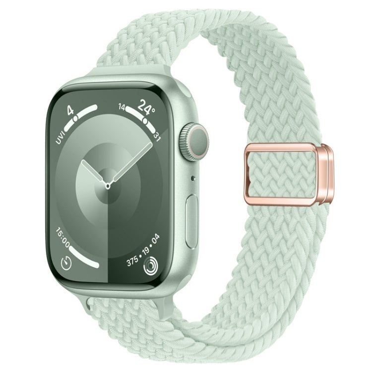 Slim Magnetic Buckle Nylon Braided Watch Band, For Apple Watch SE 2023 44mm, For Apple Watch SE 2023 40mm