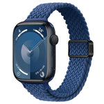 Slim Magnetic Buckle Nylon Braided Watch Band, For Apple Watch SE 2023 44mm, For Apple Watch SE 2023 40mm