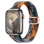 Slim Magnetic Buckle Nylon Braided Watch Band, For Apple Watch SE 2023 44mm, For Apple Watch SE 2023 40mm