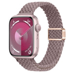 Slim Magnetic Buckle Nylon Braided Watch Band, For Apple Watch SE 2023 44mm, For Apple Watch SE 2023 40mm