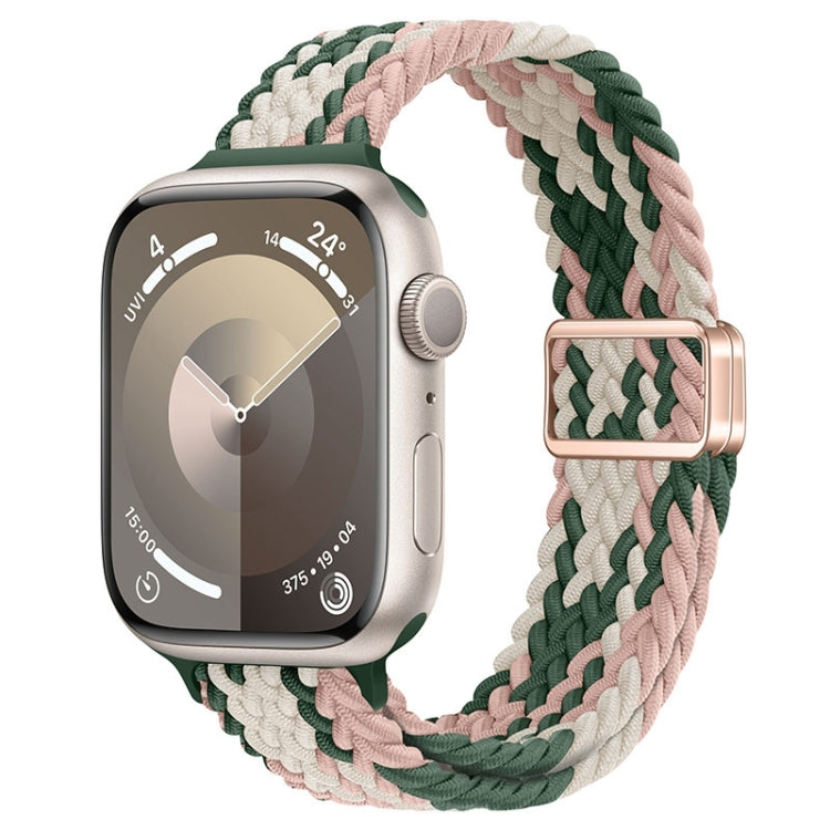 Slim Magnetic Buckle Nylon Braided Watch Band, For Apple Watch SE 2023 44mm, For Apple Watch SE 2023 40mm