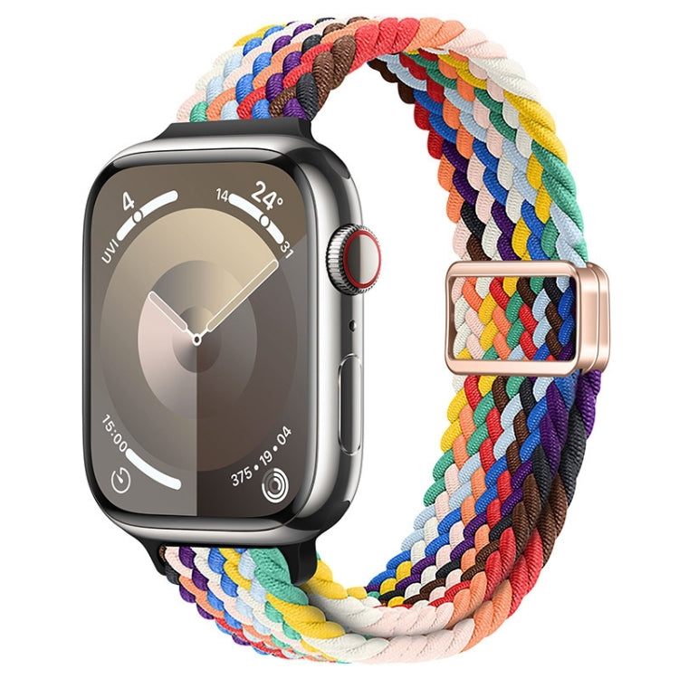Slim Magnetic Buckle Nylon Braided Watch Band, For Apple Watch SE 2023 44mm, For Apple Watch SE 2023 40mm