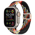 Slim Magnetic Buckle Nylon Braided Watch Band, For Apple Watch Ultra 2 49mm, For Apple Watch Series 9 45mm