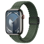 Slim Magnetic Buckle Nylon Braided Watch Band, For Apple Watch Ultra 2 49mm, For Apple Watch Series 9 45mm
