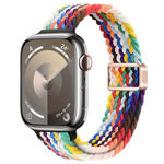 Slim Magnetic Buckle Nylon Braided Watch Band, For Apple Watch Ultra 2 49mm, For Apple Watch Series 9 45mm