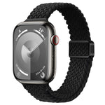 Slim Magnetic Buckle Nylon Braided Watch Band, For Apple Watch Ultra 2 49mm, For Apple Watch Series 9 45mm
