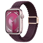 Slim Magnetic Buckle Nylon Braided Watch Band, For Apple Watch Ultra 2 49mm, For Apple Watch Series 9 45mm