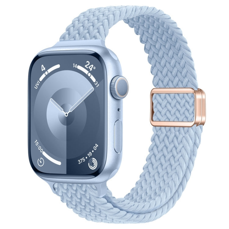 Slim Magnetic Buckle Nylon Braided Watch Band, For Apple Watch Ultra 2 49mm, For Apple Watch Series 9 45mm