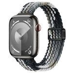 Slim Magnetic Buckle Nylon Braided Watch Band, For Apple Watch Series 9 41mm, For Apple Watch Ultra 49mm