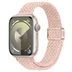 Slim Magnetic Buckle Nylon Braided Watch Band, For Apple Watch Series 9 41mm, For Apple Watch Ultra 49mm