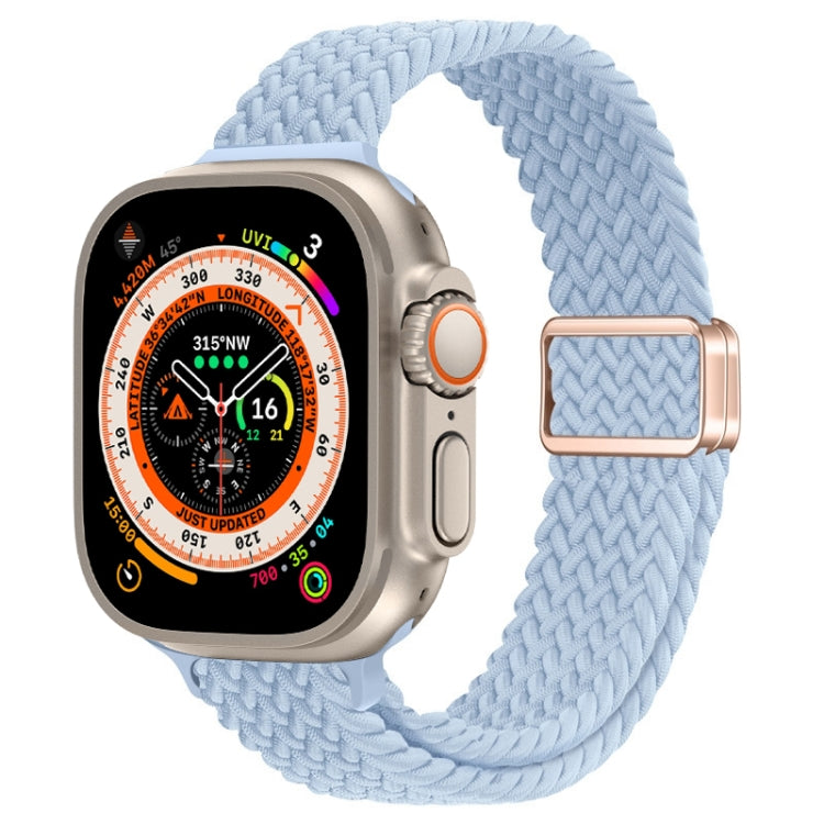 Slim Magnetic Buckle Nylon Braided Watch Band, For Apple Watch Series 9 41mm, For Apple Watch Ultra 49mm