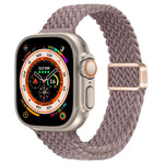 Slim Magnetic Buckle Nylon Braided Watch Band, For Apple Watch Series 9 41mm, For Apple Watch Ultra 49mm