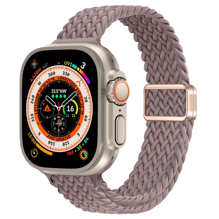 Slim Magnetic Buckle Nylon Braided Watch Band, For Apple Watch Series 9 41mm, For Apple Watch Ultra 49mm