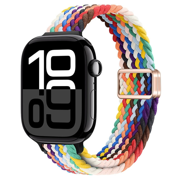 Slim Magnetic Buckle Nylon Braided Watch Band, For Apple Watch Series 10 46mm, For Apple Watch Series 10 42mm