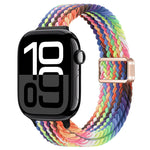 Slim Magnetic Buckle Nylon Braided Watch Band, For Apple Watch Series 10 46mm, For Apple Watch Series 10 42mm