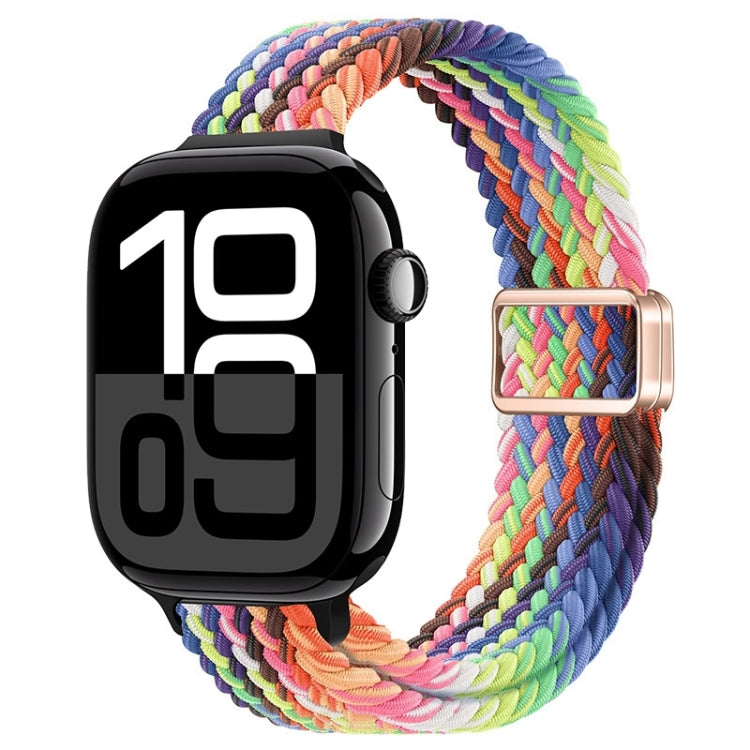 Slim Magnetic Buckle Nylon Braided Watch Band, For Apple Watch Series 10 46mm, For Apple Watch Series 10 42mm