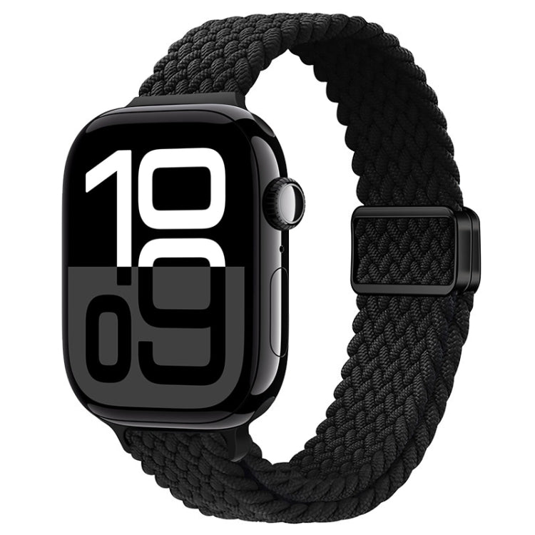 Slim Magnetic Buckle Nylon Braided Watch Band, For Apple Watch Series 10 46mm, For Apple Watch Series 10 42mm