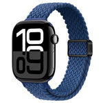 Slim Magnetic Buckle Nylon Braided Watch Band, For Apple Watch Series 10 46mm, For Apple Watch Series 10 42mm