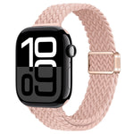 Slim Magnetic Buckle Nylon Braided Watch Band, For Apple Watch Series 10 46mm, For Apple Watch Series 10 42mm