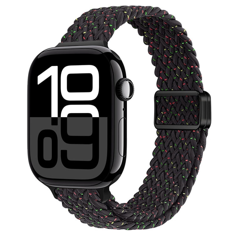 Slim Magnetic Buckle Nylon Braided Watch Band, For Apple Watch Series 10 46mm, For Apple Watch Series 10 42mm