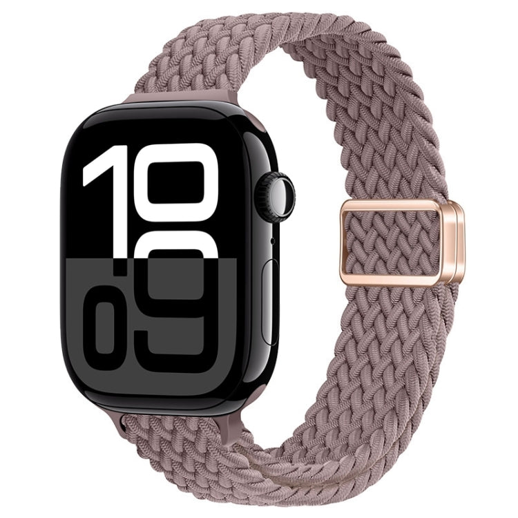 Slim Magnetic Buckle Nylon Braided Watch Band, For Apple Watch Series 10 46mm, For Apple Watch Series 10 42mm