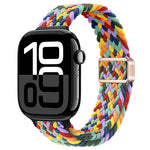Slim Magnetic Buckle Nylon Braided Watch Band, For Apple Watch Series 10 46mm, For Apple Watch Series 10 42mm