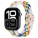 Slim Magnetic Buckle Nylon Braided Watch Band, For Apple Watch Series 10 46mm, For Apple Watch Series 10 42mm