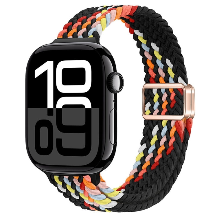 Slim Magnetic Buckle Nylon Braided Watch Band, For Apple Watch Series 10 46mm, For Apple Watch Series 10 42mm