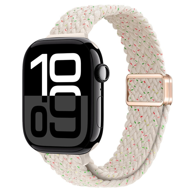 Slim Magnetic Buckle Nylon Braided Watch Band, For Apple Watch Series 10 46mm, For Apple Watch Series 10 42mm