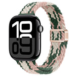 Slim Magnetic Buckle Nylon Braided Watch Band, For Apple Watch Series 10 46mm, For Apple Watch Series 10 42mm